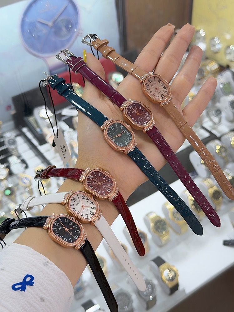 ساعت دخترانه چرم دور استیل